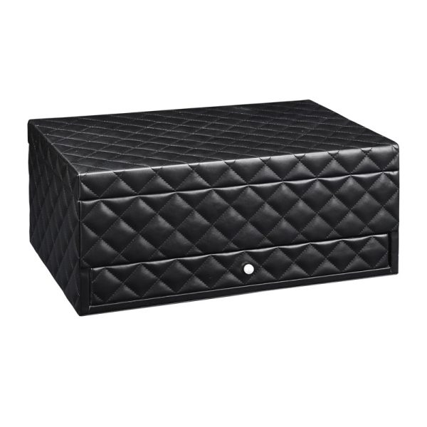 black lather jewerly box for women