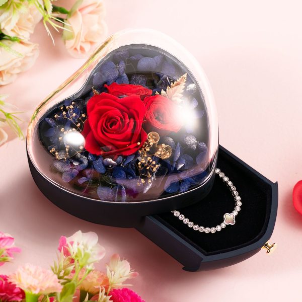 rose and necklace box