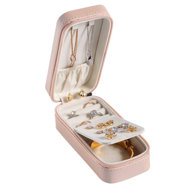 small jewelry box for travel pink