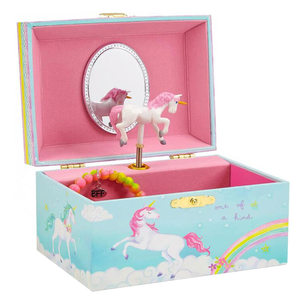 unicorn music jewelry box