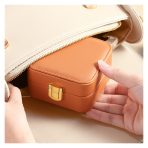 leather travel jewelry case